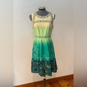 Anthropologie, Tanvi Kedia Ombré Chameli Dress